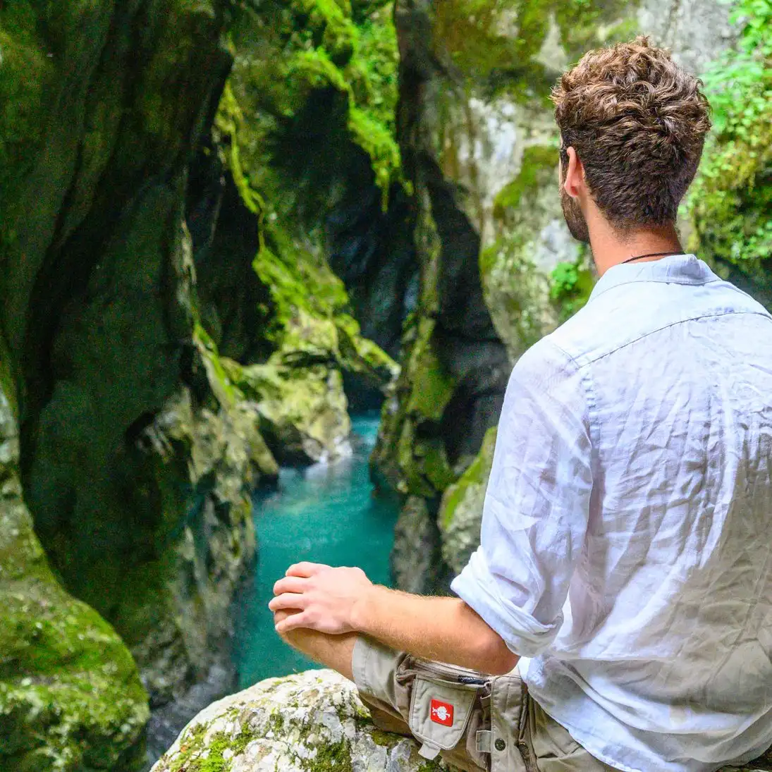 Stille in der Soča-Schlucht